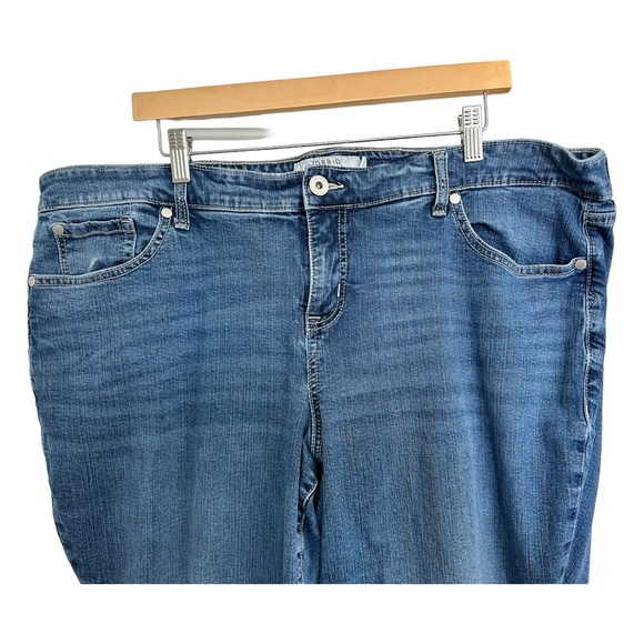Torrid Slim Boot Cut Denim Jeans Medium Wash 5 Pocket Zip & Button Size 22S - Picture 4 of 12